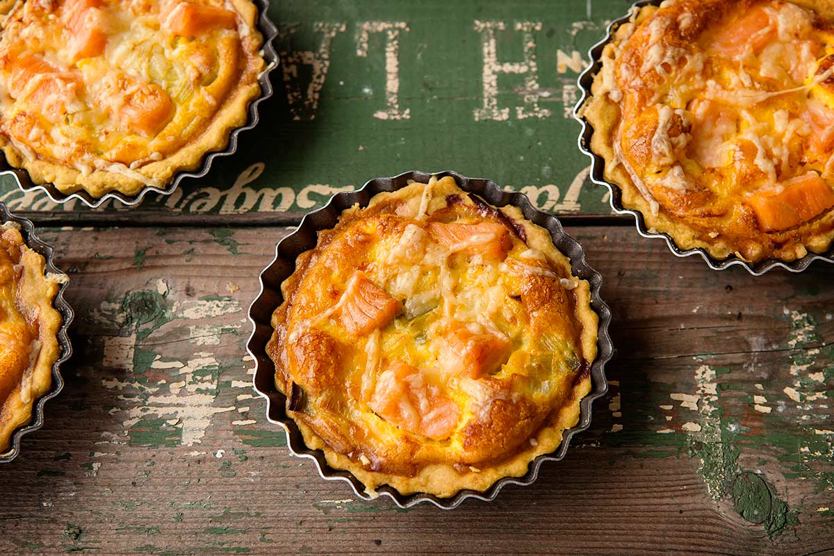 Quiche Met Gerookte Zalm En Prei Recept