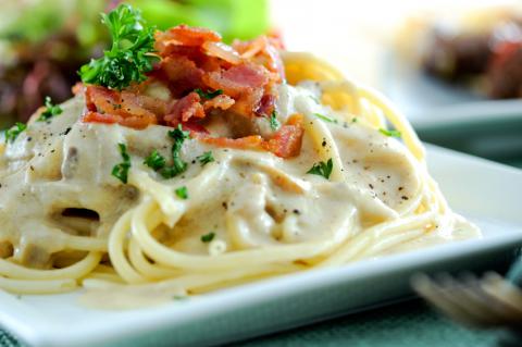 Spaghetti carbonara recept