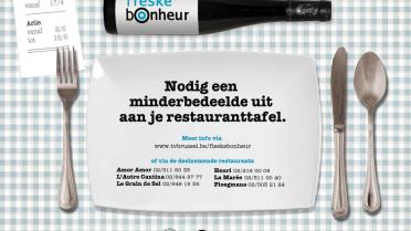 Fleskebonheur: nodig een minderbedeelde uit aan je restauranttafel