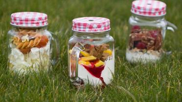 Lekkers in een bokaal: drie gerechten on the go