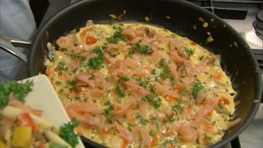 Lenteomelet met asperges