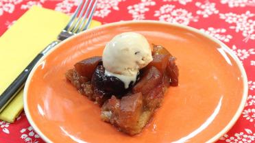 Tarte tatin met gezouten karamel roomijs 