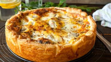 Quiche met tonijn en courgette