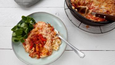 Schelpjespasta uit de oven met ricotta