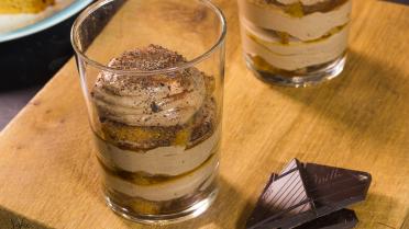 Tiramisu met chocolade en peperkoek