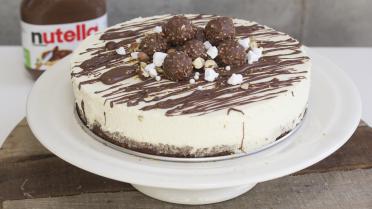 Witte chocolade cheesecake met Nutella en speculaas van An Steyvers