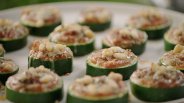 Minipizza's van courgette Minipizza's van courgette