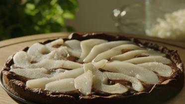 Chocoladetaart met peer en hazelnoot van Sandra Bekkari