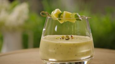 Zomerse smoothie met mango en passievrucht