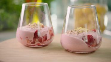 Snelle en lekkere aardbeienmousse Snelle en lekkere aardbeienmousse