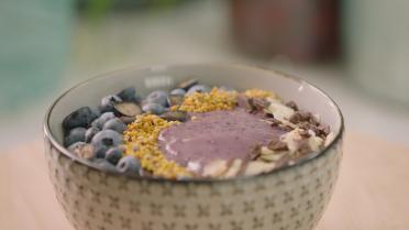 Smoothie bowl met chocolade