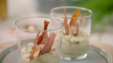 Spruitjesmousse met Gandaham van Sandra Bekkari Spruitjesmousse met Gandaham van Sandra Bekkari