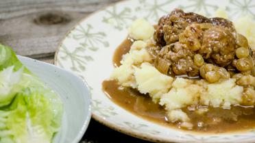 Loïc: Zot van Koken luikse balletjes met puree