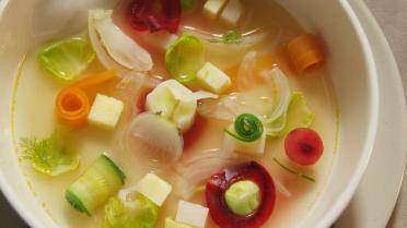 Bouillon met wintergroenten