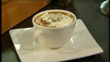 Cappuccino van champignons