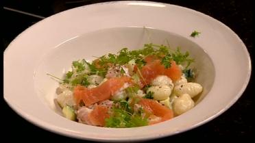 Gnocchi met gerookte zalm