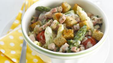 Ragout van asperges met ham