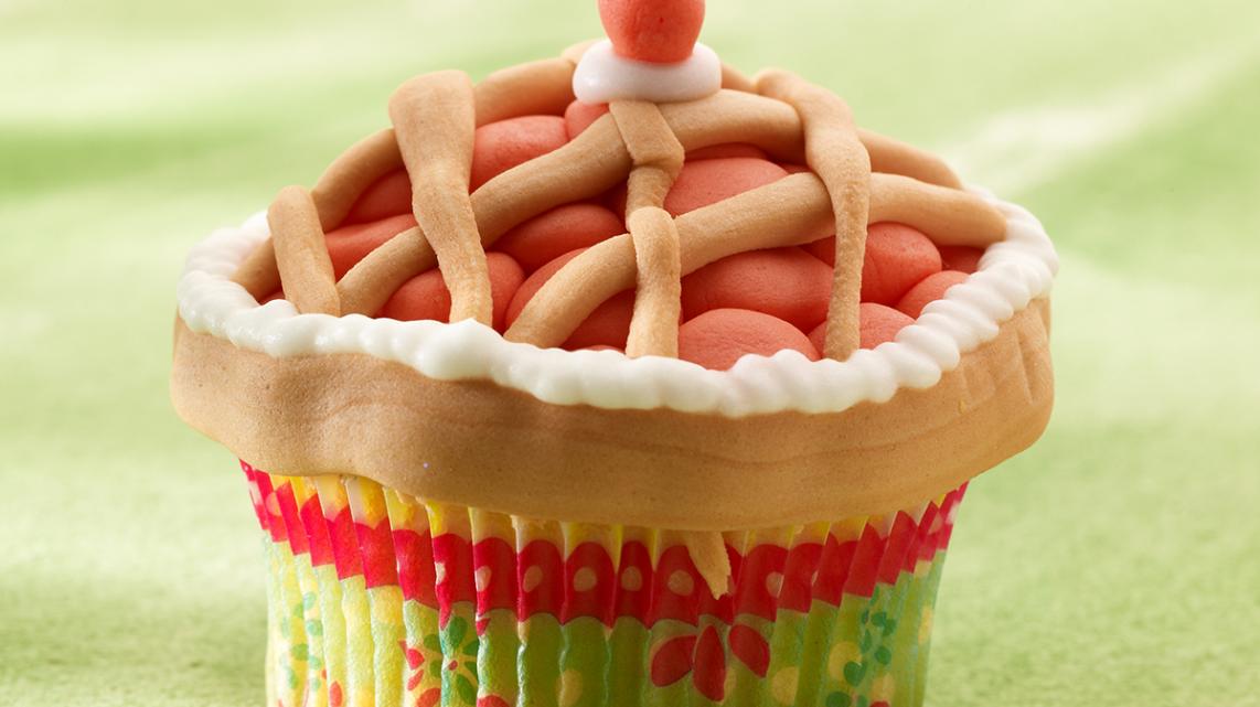 Sweet cherry pie cupcakes