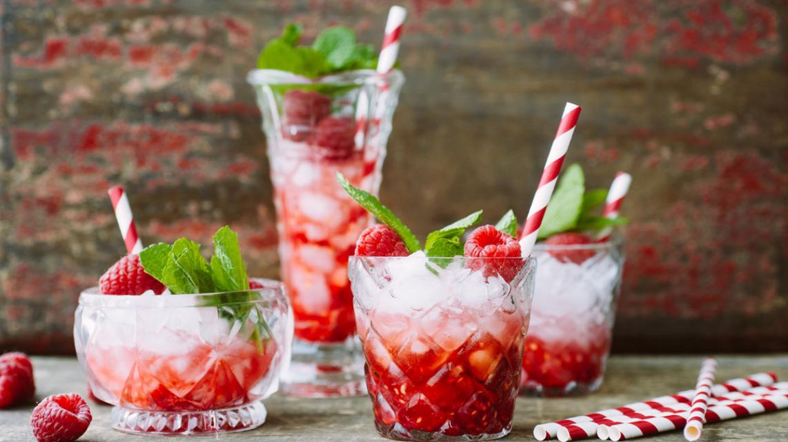 Raspberryoska cocktail 