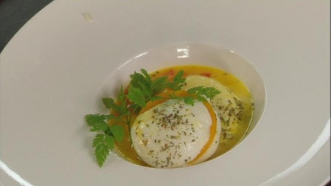 Pompoen met mozzarella