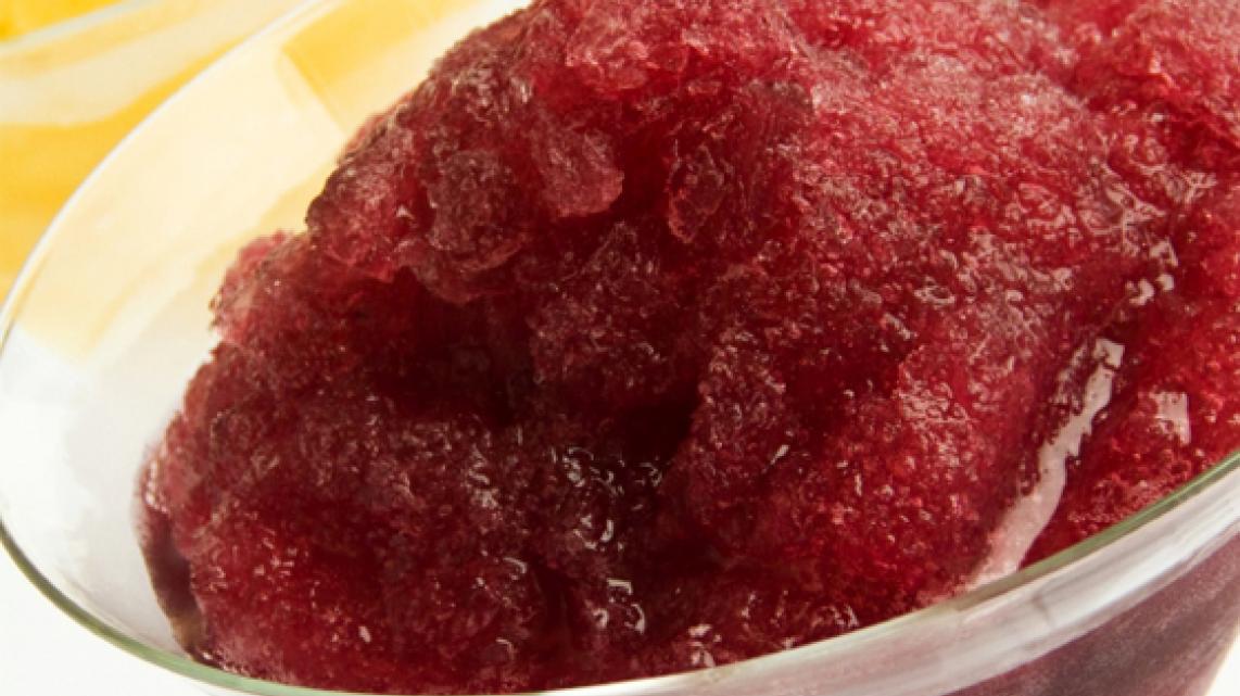 Granita van frambozen