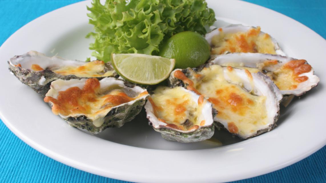 Gegratineerde oesters