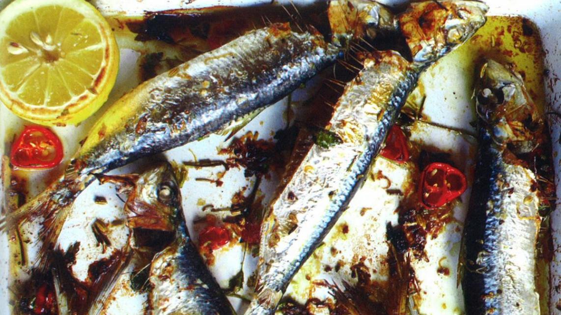 Gegrilde sardines