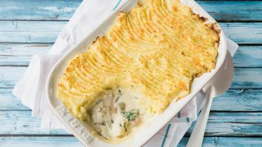 Hachis parmentier van kabeljauw