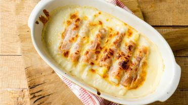 Asperges in Gandaham met kaassaus