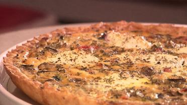 Groentetaart met geitenkaas